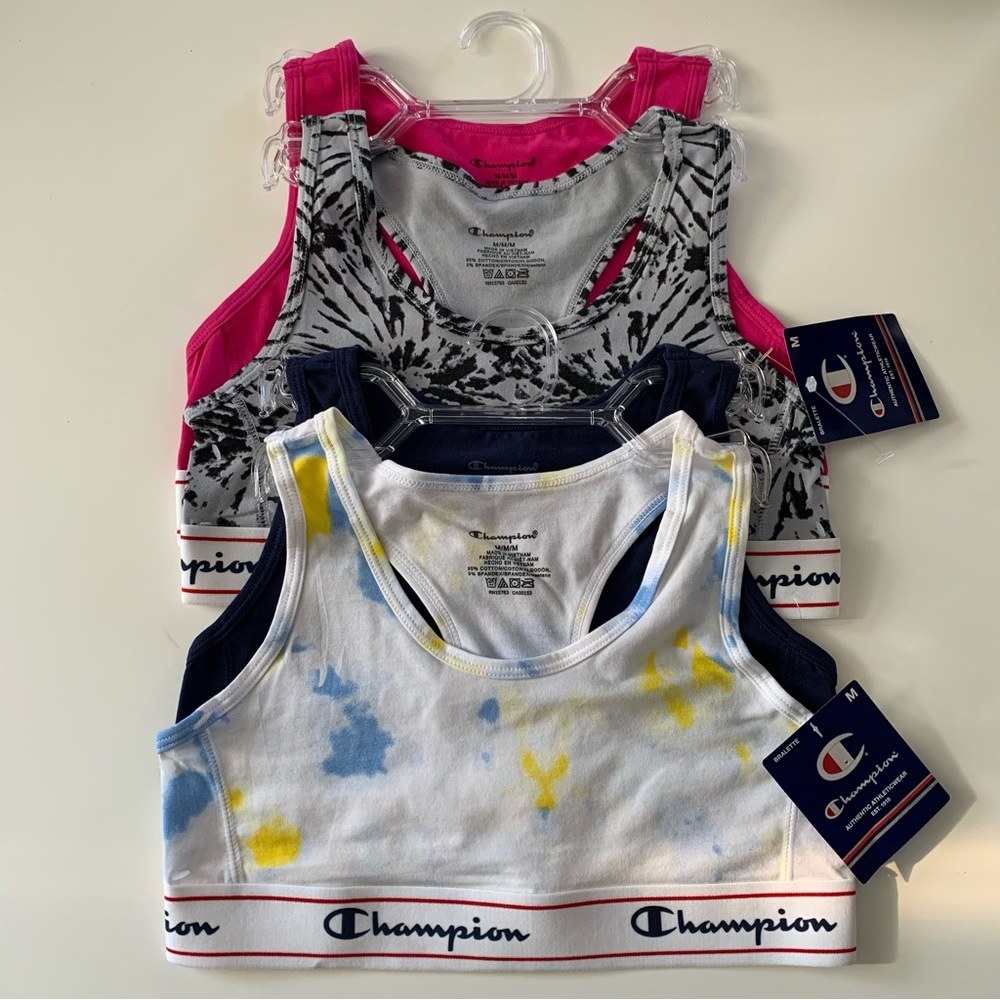 Bundle of 4 NWT Champion Racerback Cotton Bralettes